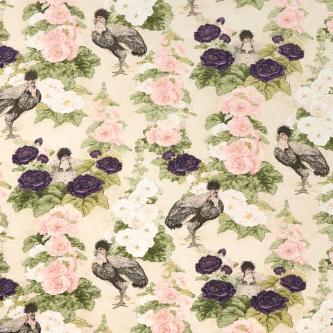 LADY HOLLYHOCK - CREME
