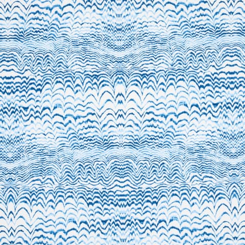 INK WAVE PRINT INDOOR/OUTDOOR - INDIGO