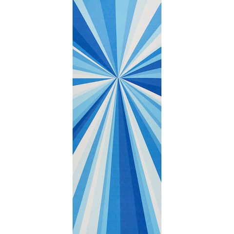 SUNBEAM PRINT INDOOR/OUTDOOR PANEL - HORIZON BLUE