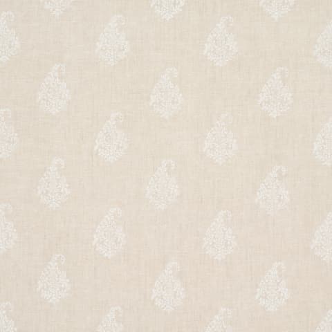 KERALA PAISLEY - WHITE ON NEUTRAL