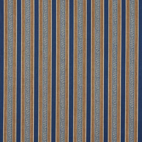AUGUSTE STRIPE - MARINE & COGNAC