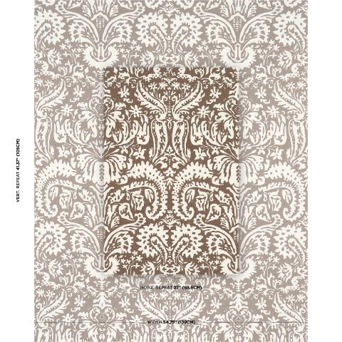 SUFFOLK DAMASK_BROWN