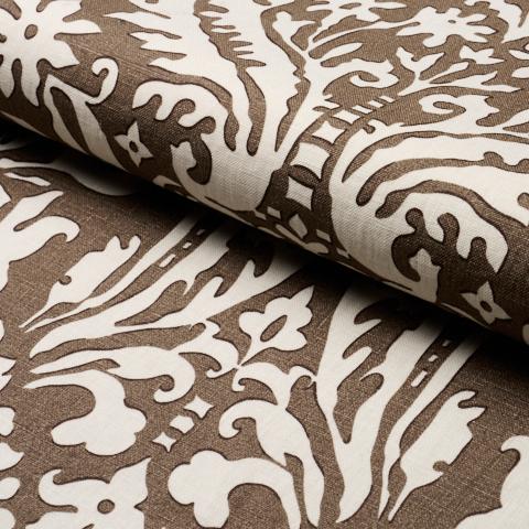 SUFFOLK DAMASK_BROWN