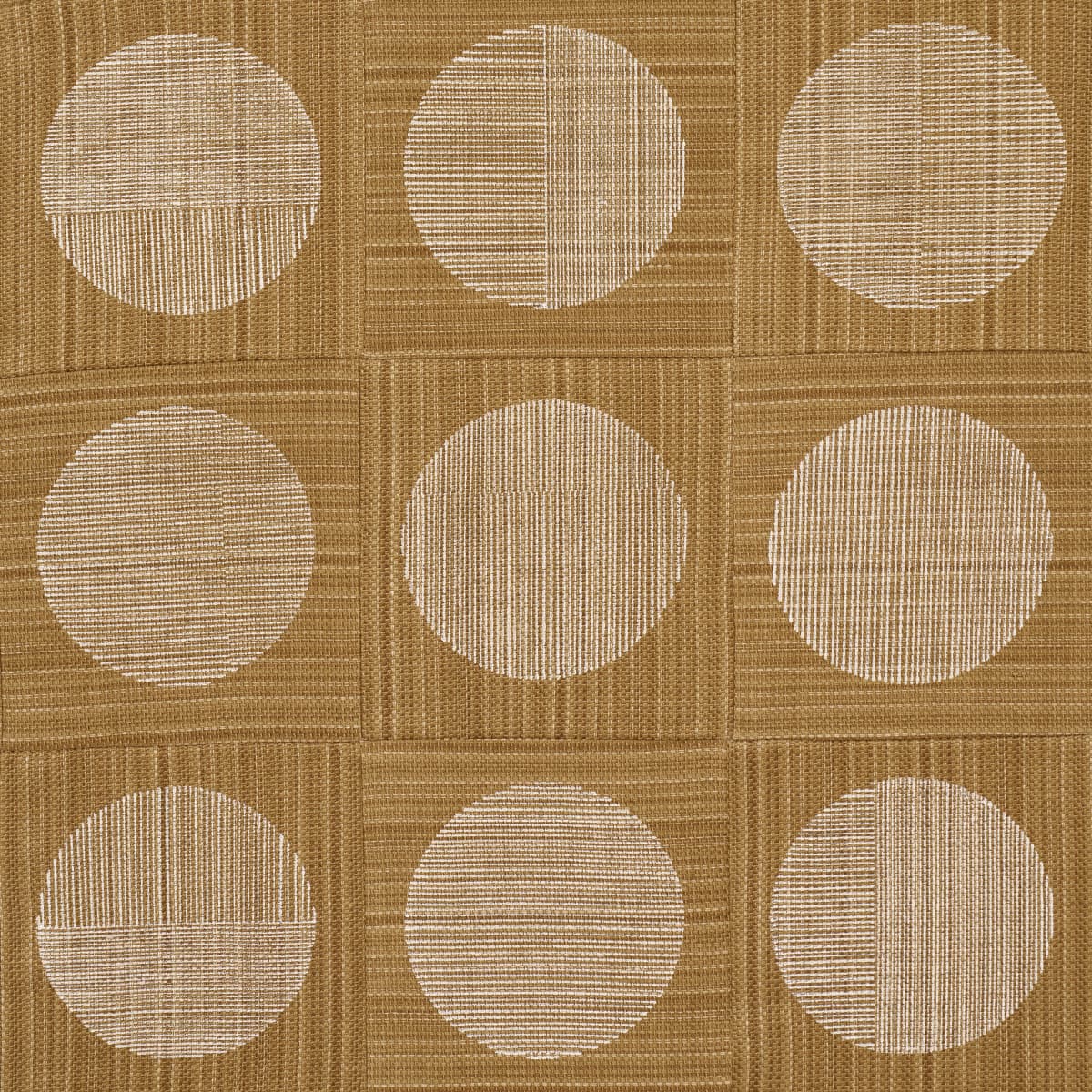 UNA HAND BLOCK PRINT - OCHRE