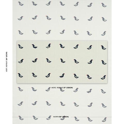 BIRDS HAND BLOCK PRINT_BLACK ON NATURAL