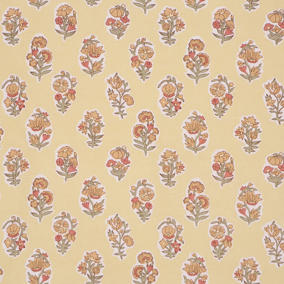 ANESSA HAND-SCREEN PRINT - YELLOW