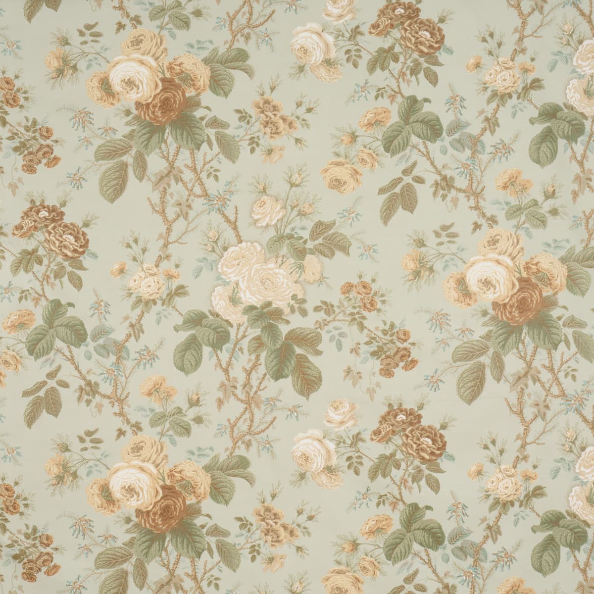 SHE WALKS IN BEAUTY CHINTZ - CELADON