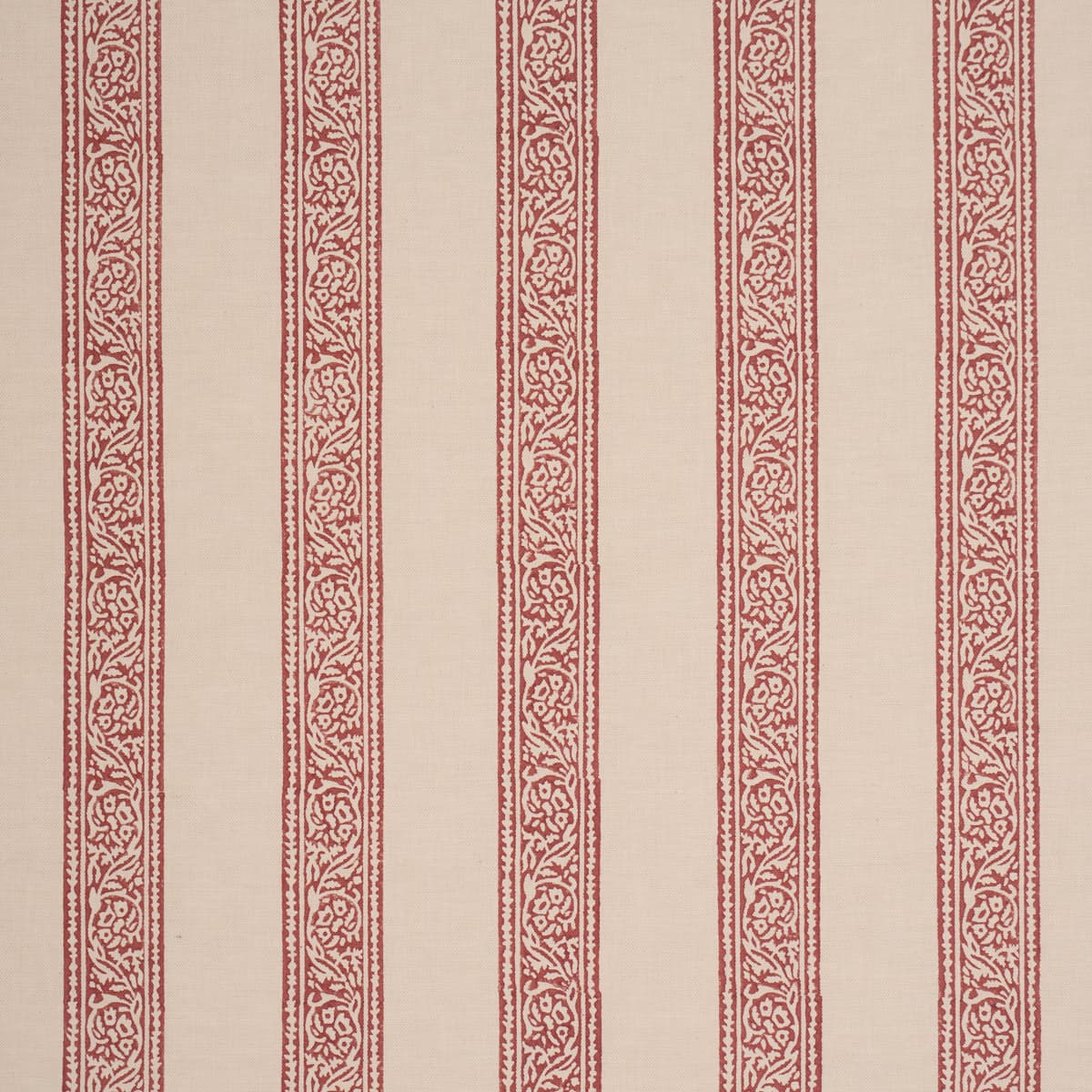 MAHDAVI STRIPE HAND-BLOCK PRINT - RED