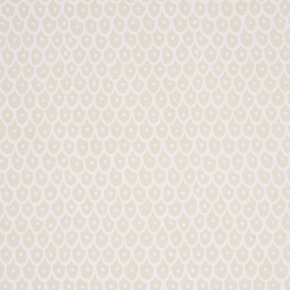 FISH SCALES - WHITE ON NATURAL