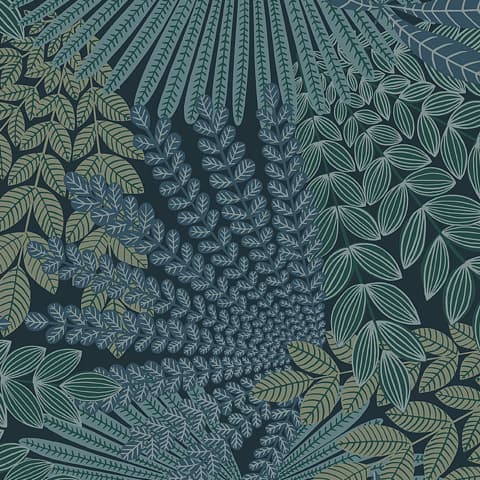 VELVET LEAVES - SPRUCE AND BLUE