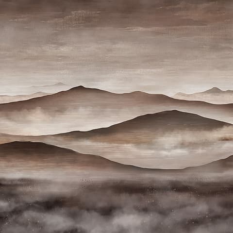 TWILIGHT LANDSCAPE MURAL - NEUTRAL
