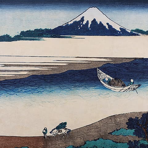 HOKUSAI MURAL - BLUE