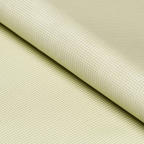 DALTON SILK GINGHAM - LEAF
