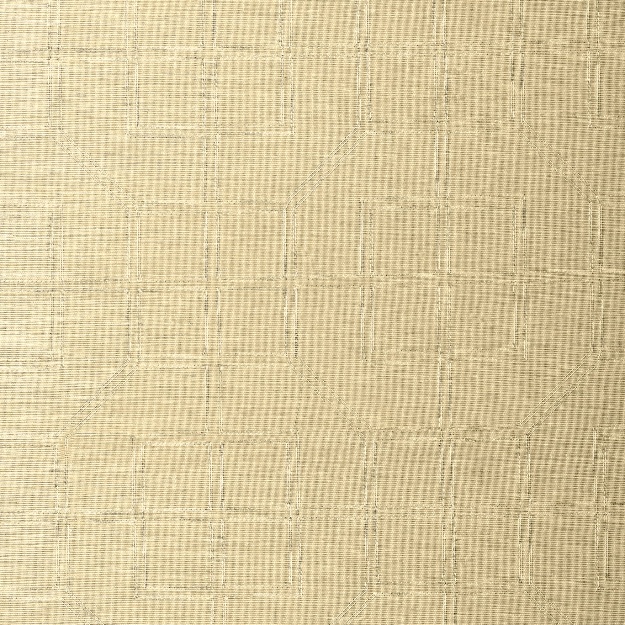 LINYI EMBROIDERED FRET SISAL - CREAM