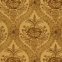 HADDON HALL DAMASK - UMBER
