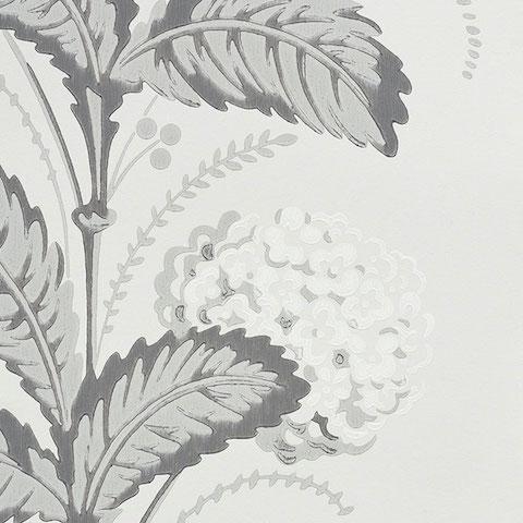 Hydrangea Drape - Grisaille Wallpapers | Schumacher