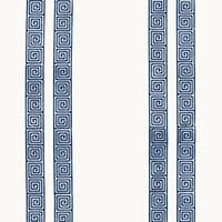 GREEK KEY STRIPE - NAVY