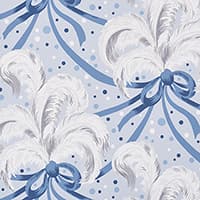 PLUMES ET RUBANS - BLUE