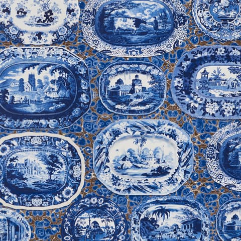 PLATES & PLATTERS - BLUE