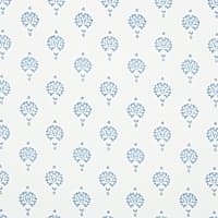 DAHLIA HAND BLOCKED PRINT - BLUE