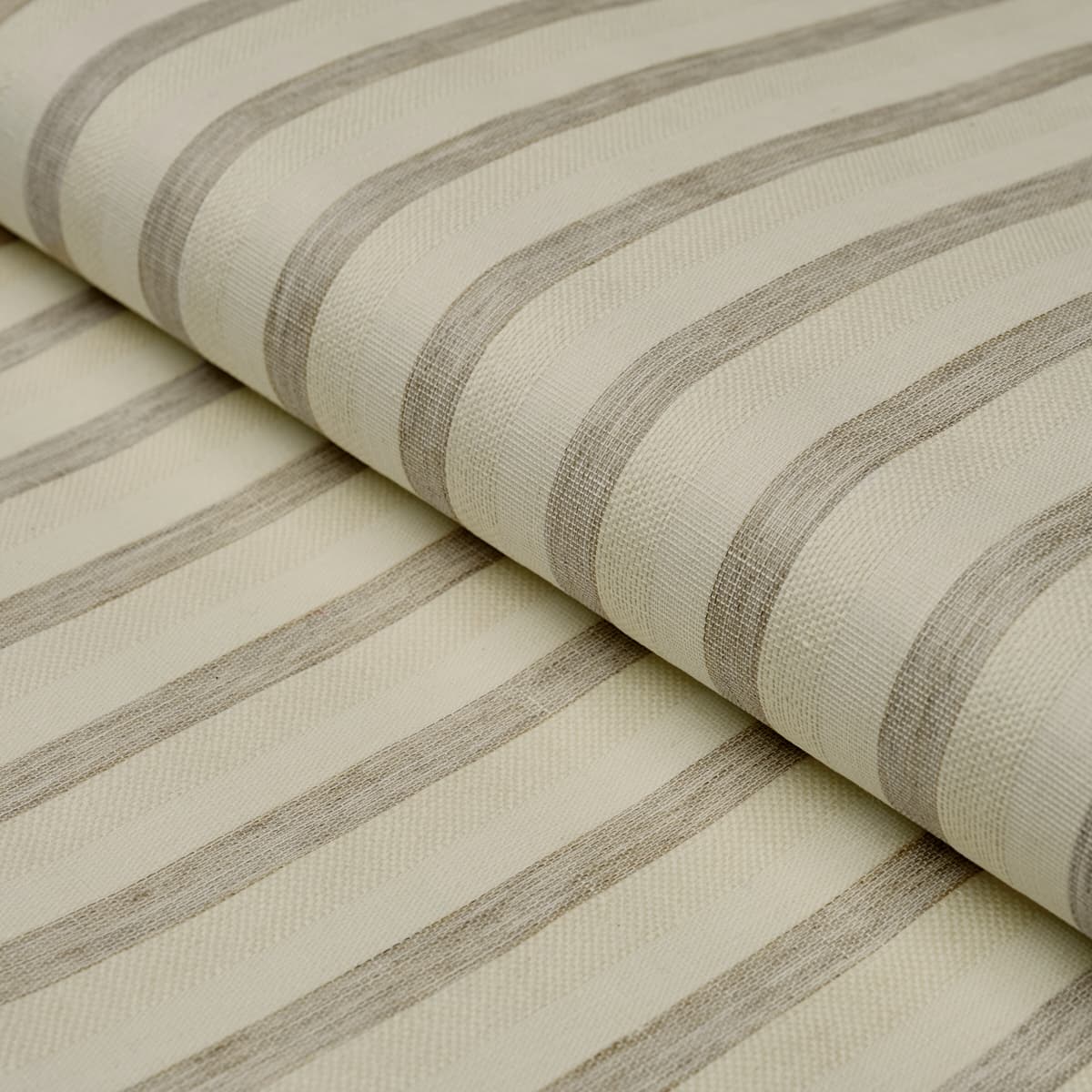 TEXTURED LINEN STRIPE - WHITE