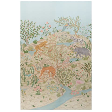 FINCHES JUNGLE PANEL SET - PARCHMENT