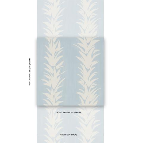 White Lotus - Soft Blue Wallpapers | Schumacher