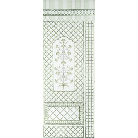 BAMBOO TRELLIS PANEL A - GREEN