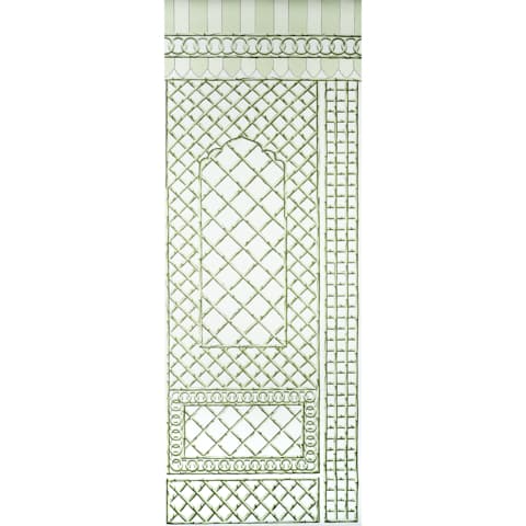 BAMBOO TRELLIS PANEL B - GREEN