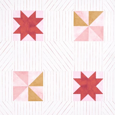 Alexander - RED & EARTHY PINK