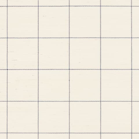 WINDOWPANE EMBROIDERED SISAL - NAVY
