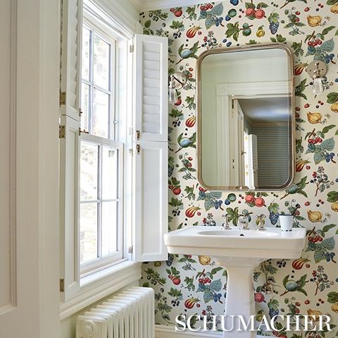 Berry Grove - Ivory Wallpapers | Schumacher