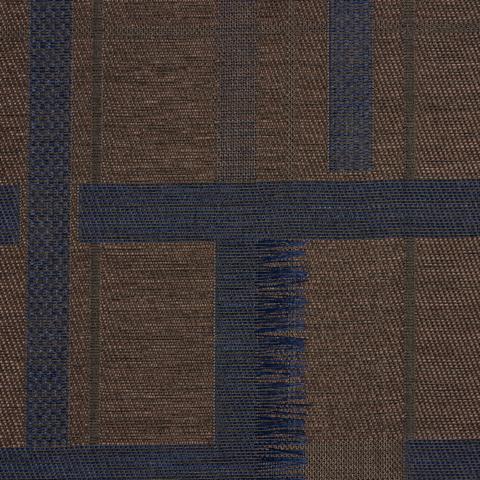 AXEL PLAID WALLCOVERING_NAVY/ESPRESSO