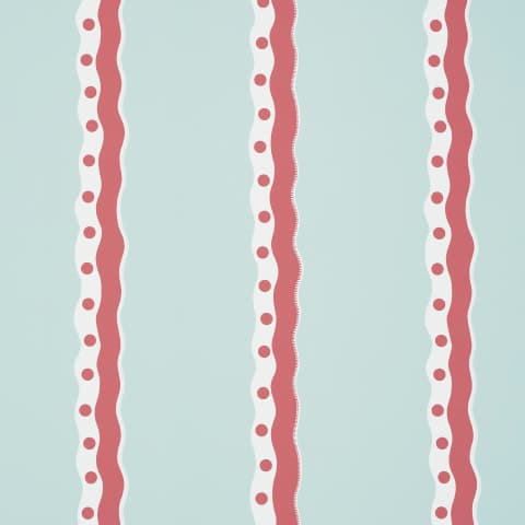 ROUSSEAU STRIPE - ROUGE & SKY