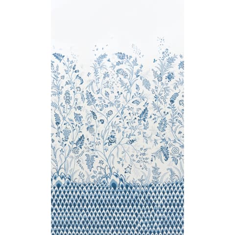 CHINOISERIE GRANDE PANEL SET - INDIGO
