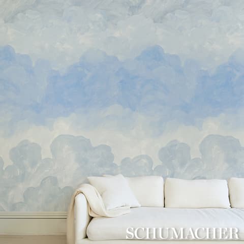 Painted Sky - Clear Blue Wallpapers | Schumacher