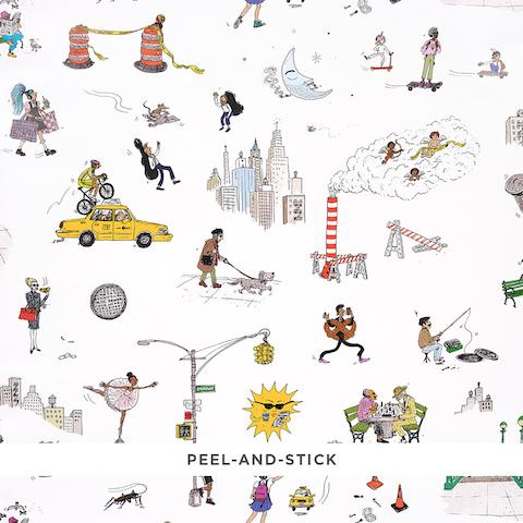 Joana Avillez's Street Scenes - MULTICOLOR ON WHITE