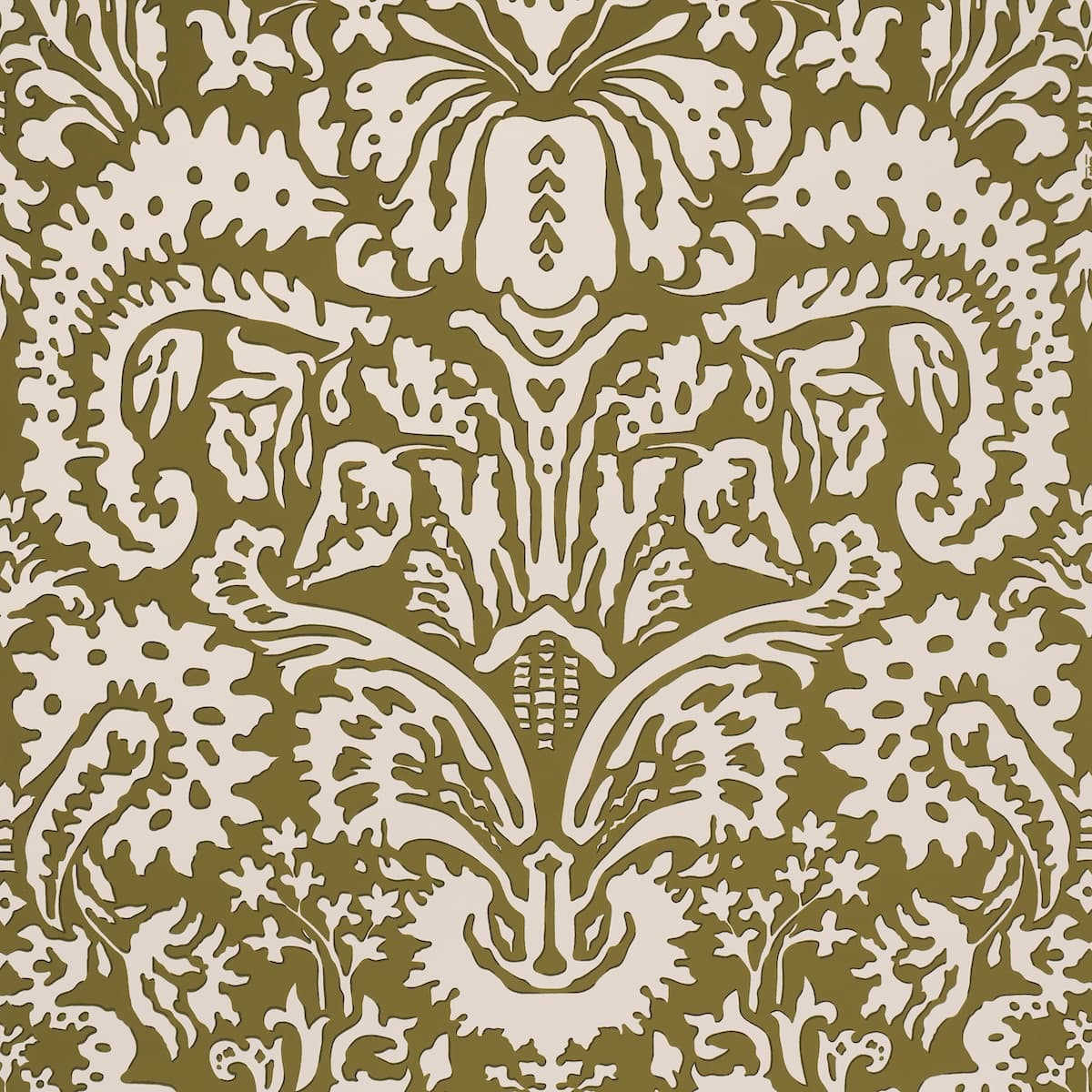 SUFFOLK DAMASK - OLIVE