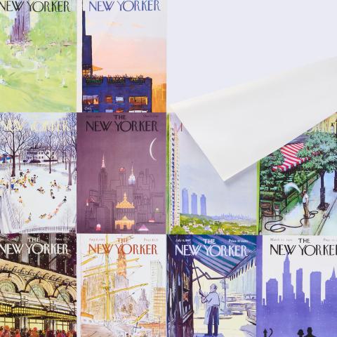 THE NEW YORKER CITY-VIEW COVERS_MULTICOLOR