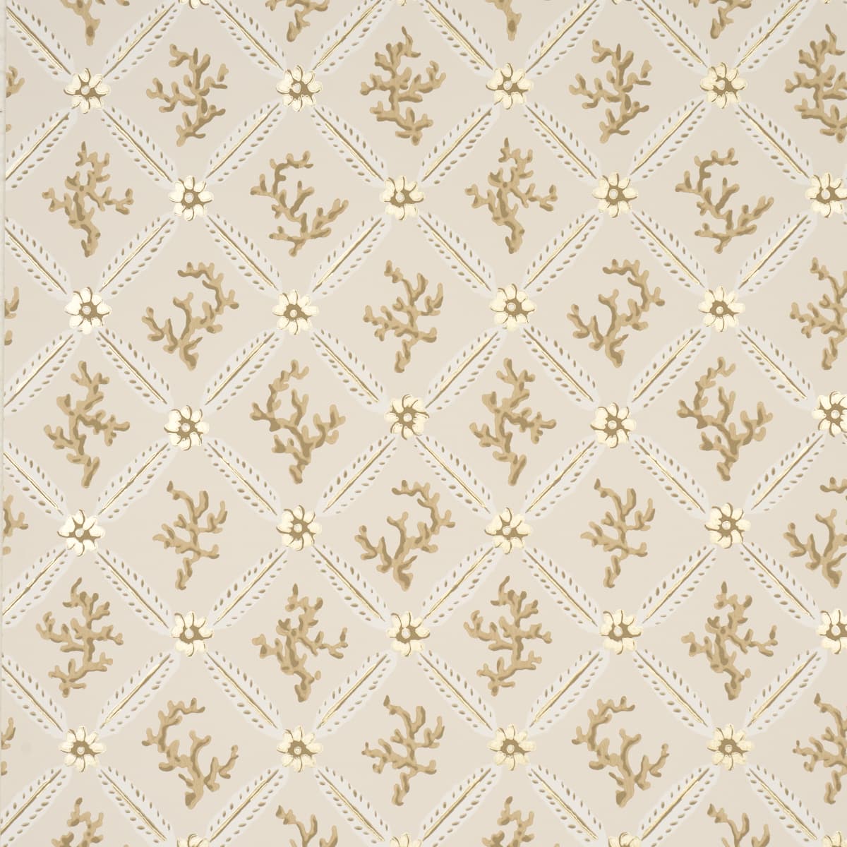 Corail Leaf Trellis - CHAMPAGNE