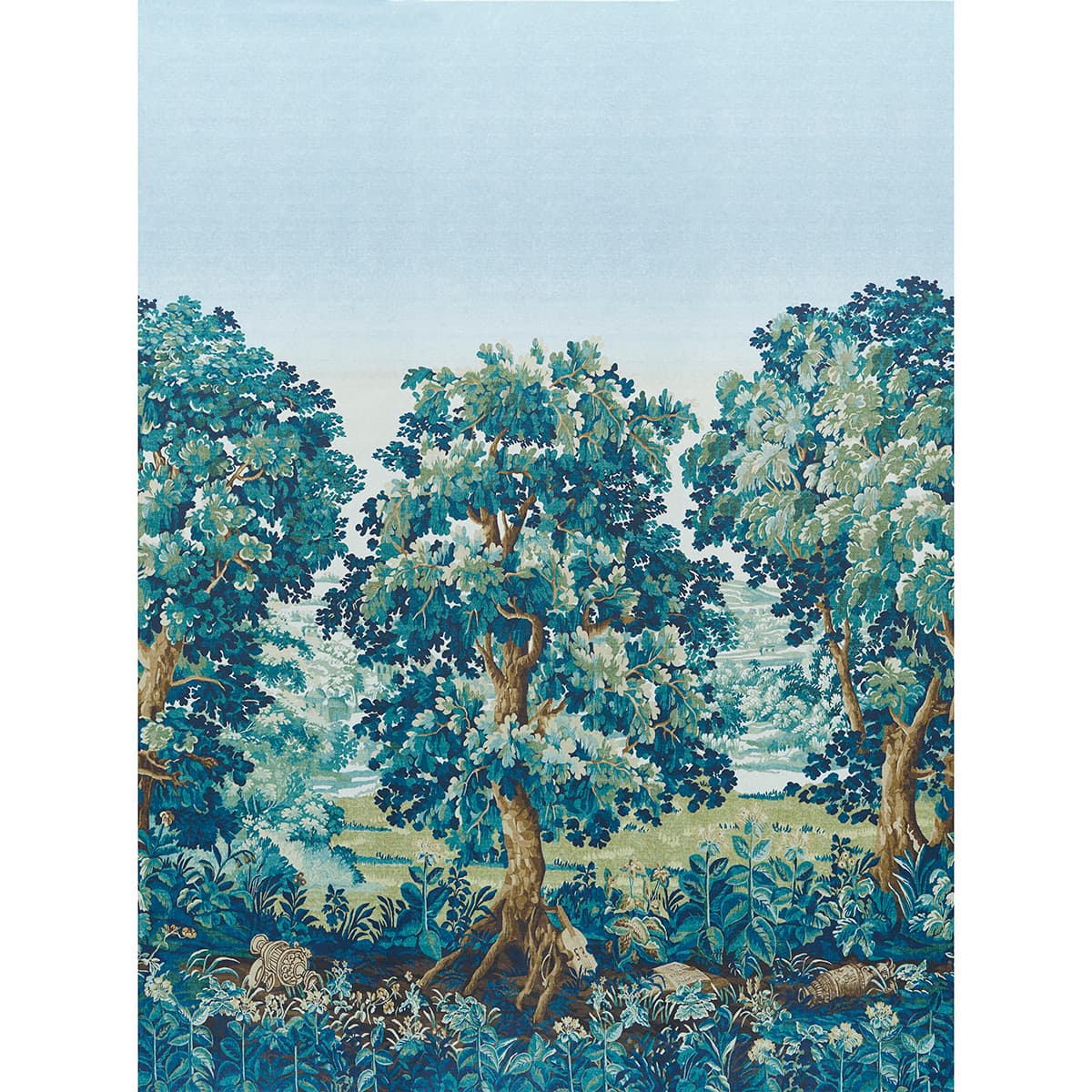 La Forêt 3 Panel Set - AUTUMN GREEN FOREST