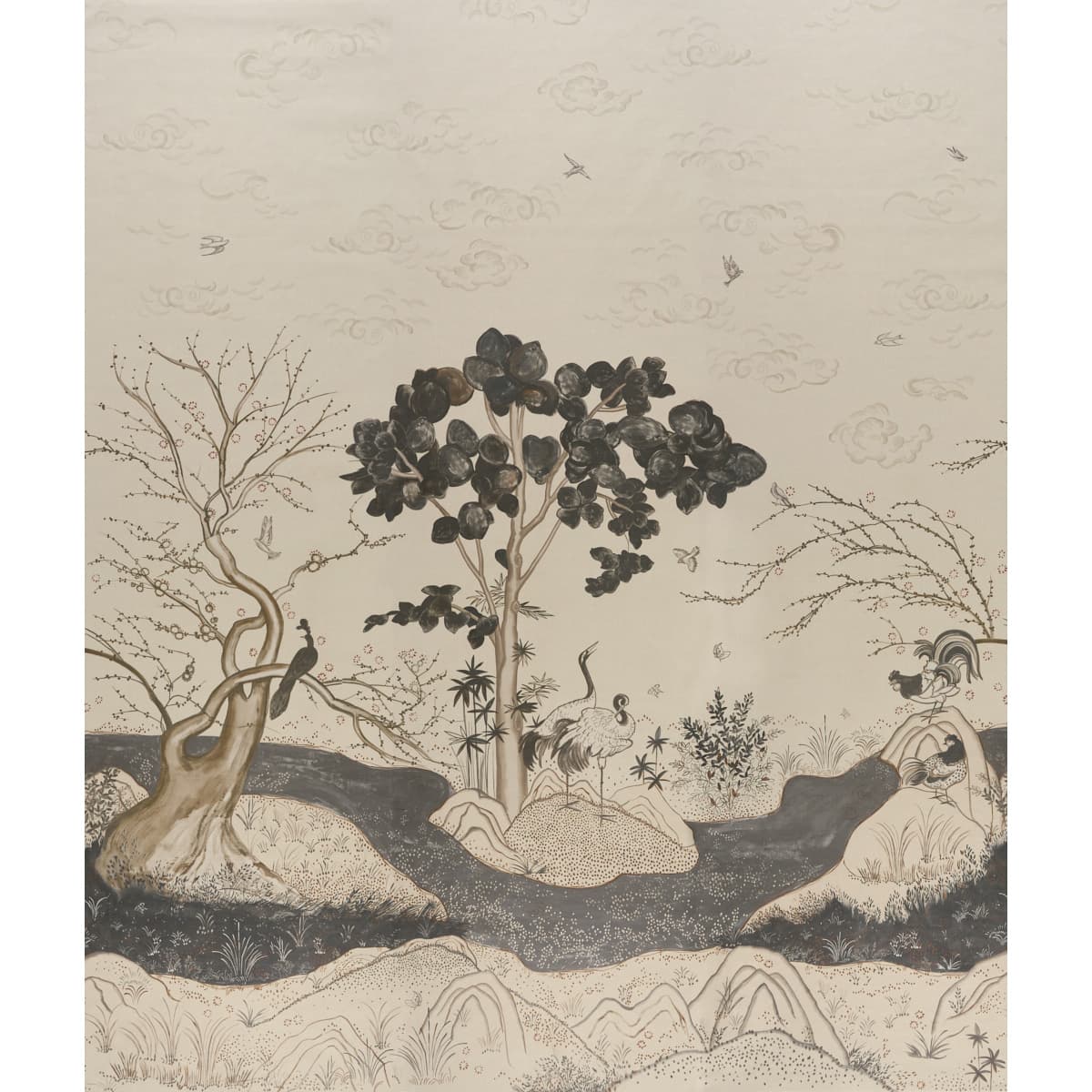 Birdsong 3 Panel Set - CARBON
