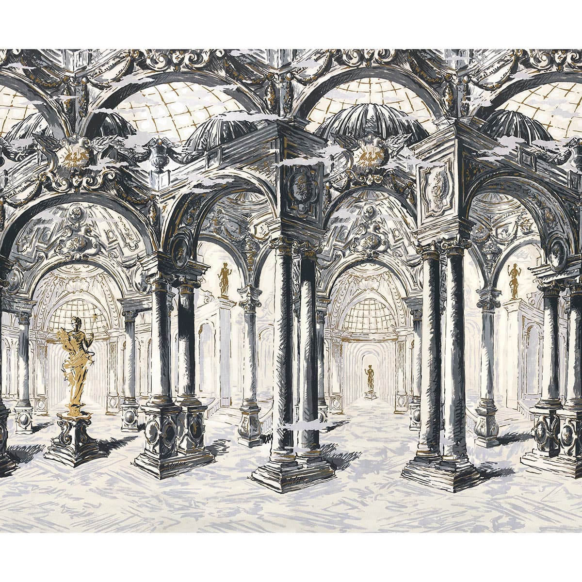 PALAZZO 4 PANEL SET - ANTIQUE BLUE