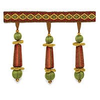 ADDINGTON MOLDED TASSEL FRINGE - ROSEWOOD