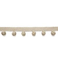 PIERRE BOBBLE FRINGE - GREIGE