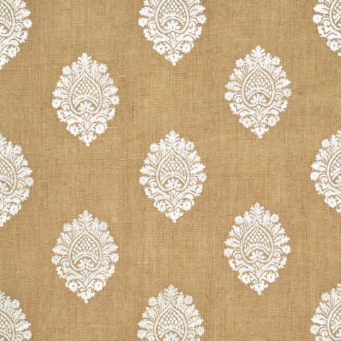 SAVANNA JUTE EMBROIDERED SHEER - JUTE