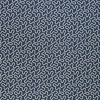 MEANDER EMBROIDERY - INDIGO