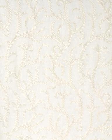 Boboli Embroidered Sheer - Ivory Fabrics | Schumacher