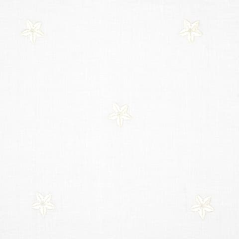 Vincenzo Embroidered Sheer - BLANC