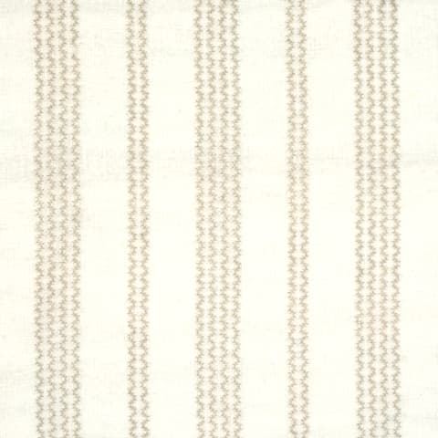 PIERO STRIPE EMBROIDERED SHEER - PEARL